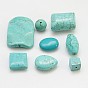 Synthetic Turquoise Beads, Dyed, 7.5~31x4~22x4~12mm, Hole: 1mm