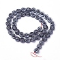 Non-magnetic Synthetic Hematite Beads Strands, Flat Round with Skull