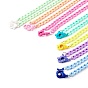 7Pcs 7 Colors Personalized Acrylic Curb Chain Necklace Sets, Eyeglass Chains, Handbag Chains, with  Plastic Lobster Claw Clasps