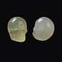 Nouvelles perles de jade naturelles, Halloween crâne