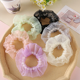 Pearl Hair Tie - Solid Color Hair Accessories for Women.