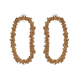 Stylish Glass Diamond Alloy Earrings for Women - 51343