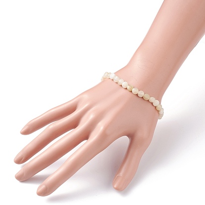 Natural Topaz Jade Faceted Nugget Beads Stretch Bracelet, Reiki Bracelet for Women