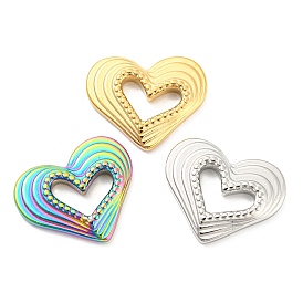304 Stainless Steel Cabochons, Heart