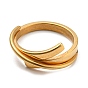 Revestimiento de iones (ip) 304 anillos de acero inoxidable para mujeres, anillo de envoltura