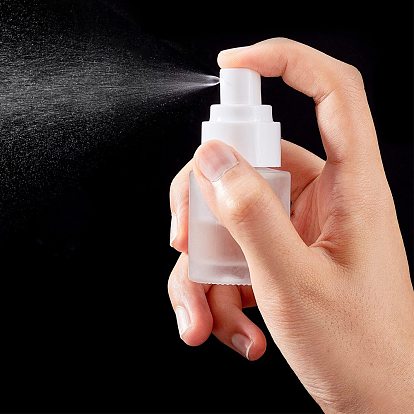 BENECREAT 20ml Frosted Glass Spray Bottles Fine Mist Travel Perfume Bottle with Dust Cap, Dropper and Funnel for Perfumes Essentail Oil Cosmetic