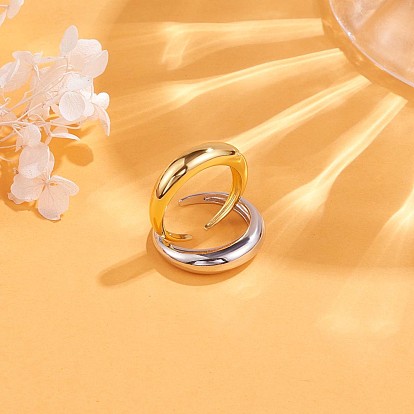 925 открытое кольцо-манжета из стерлингового серебра с простой полосой для женщин