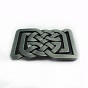 Zinc Alloy Buckles, Belt Fastener for Men, Rectangle with Knot