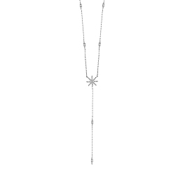 Ожерелья shegrace 925 из стерлингового серебра, с классом аааа кубического циркония, звезда