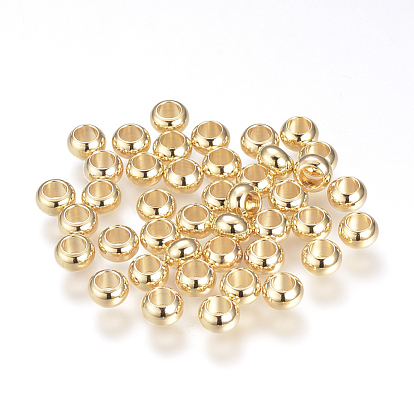 Brass Spacer Beads, Rondelle, Nickel Free