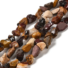 Raw Rough Natural Mookaite Beads Strands, Nuggets