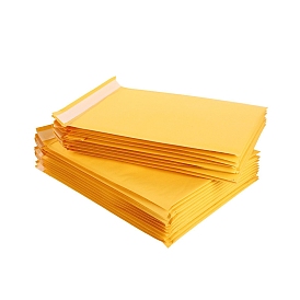 Rectangle Kraft Paper Bubble Mailers, Self-Seal Bubble Padded Envelopes, Mailing Envelopes for Packaging
