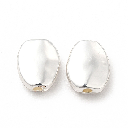 Perles en alliage plaqué longue durée, sans cadmium et sans nickel et sans plomb, ovale