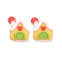 Resin Cabochons, Christmas Theme, House