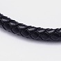 Braided Leather Cord Bracelets, with 304 Stainless Steel Bayonet Clasps, 210x6mm