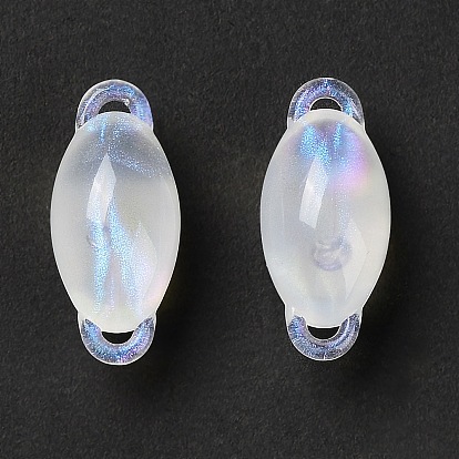 Encantos de conector de acrílico transparente, enlaces de huevo de brillo
