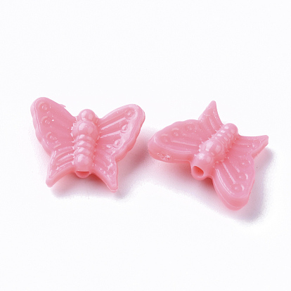 Billes de plastique polystyrène (ps) opaques, papillon