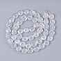 Electroplate Glass Beads Strands, AB Color Plated, Spiral Shell Shape