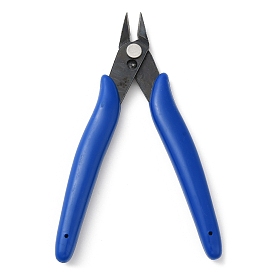 Steel Jewelry Pliers, Flush Cutter, with Plastic Handle Covers