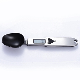Pèse-cuillère numérique de 500 g / 0.1 g, échelle de mesure alimentaire en acier inoxydable, petite échelle de cuisson avec écran LCD, sans batterie