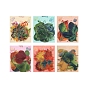 40Pcs 20 Styles Autumn PET Waterproof Self Adhesive Leaf Stickers, for Scrapbooking, Travel Diary Craft