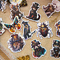 30Pcs Paper Self Adhesive Cartoon Stickers, Animal/Insect Decals, for DIY Scrapbooking, Card Making, Kid's Art Craft