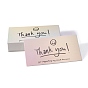 Laser Thank You Card, for Decorations, Rectangle, Colorful