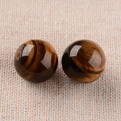 Natural de ojos de tigre bolas de bolas redondas, esfera de piedras preciosas, sin agujero / sin perforar, 16 mm