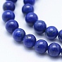 Lapis-lazuli, brins de perles naturels , AA grade, ronde