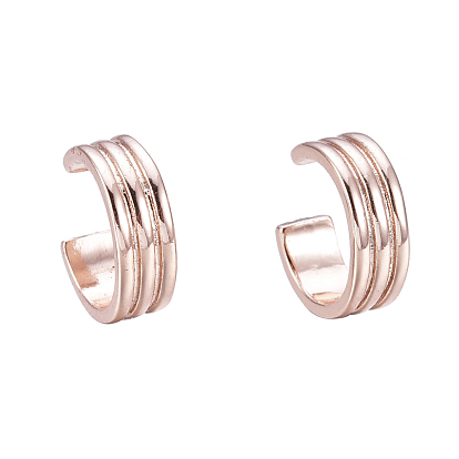Brass Cuff Earrings, Ring