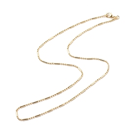 Brass Ball and Column Link Chains Necklace for Women, Cadmium Free & Lead Free