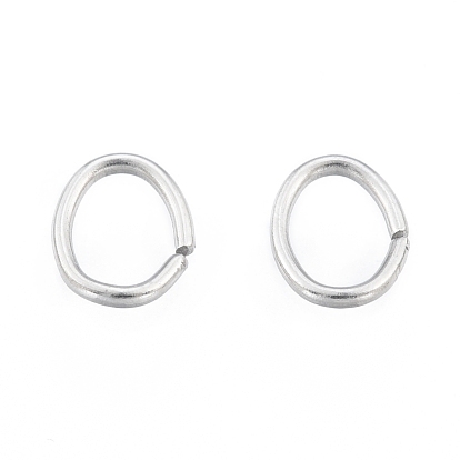 304 Stainless Steel Jump Rings, Open Jump Rings, Oval