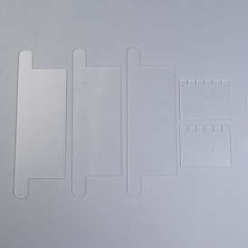 Panneau de séparation en acrylique, pour moule à savon à pain, rectangle