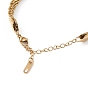 Ion Plating(IP) 304 Stainless Steel Mesh Chain Bracelet, Watch Band Bracelet for Men Women