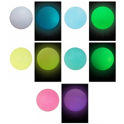 Round Luminous Silicone Beads, Chewing Beads For Teethers, DIY Nursing Necklaces Making, Glow in the Dark