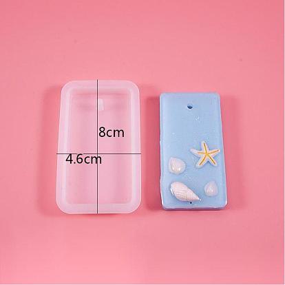 DIY Silicone Molds, Resin Casting Molds, For UV Resin, Epoxy Resin Jewelry Pendants Making, Rectangle