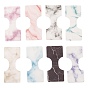 Paper Hair Ties Display Cards, Rectangle with Marble Pattern