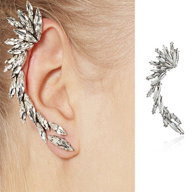 Fashionable and Elegant Full Horse Eye Diamond Gemstone Earrings - European and American Style