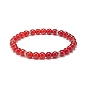 7 pcs 7 ensemble de bracelets extensibles à perles rondes de pierres précieuses mélangées naturelles de style pcs, bracelets empilables thème yoga chakra pour femmes