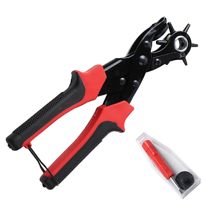 Staninless Steel Grommet Eyelet Pliers Tool, Punching Tool, with Screwdriver and Washers