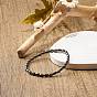 Synthetic Hematite Oval Beaded Stretch Bracelet, Gemstone Jewelry for Women