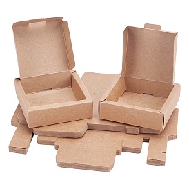 Kraftpapier Geschenkbox, Faltschachteln, Viereck