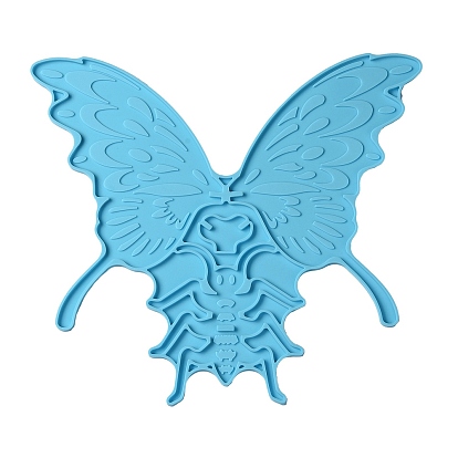 DIY 3D Puzzle Insect Silicone Molds, Resin Casting Molds, for UV Resin, Epoxy Resin Craft Making, Random Color, Dragonfly/Butterfly