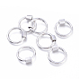 Brass Screw Carabiner Lock Charms, for Necklaces Making, Long-Lasting Plated, Cadmium Free & Lead Free & Nickel Free, Ring