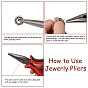 Jewelry Pliers, #50 Steel(High Carbon Steel) Wire Cutter Pliers, 135x58mm