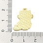 Colgante de esmalte de aleación de zinc del día de San Valentín, dorado, amuleto de gato