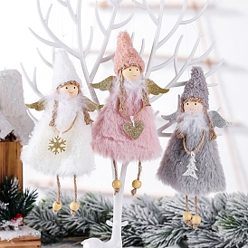 Cloth Angel Girl Pendant Decorations, for Christmas Tree Hanging Ornaments