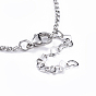 304 Stainless Steel Rolo Chain Lariat Necklace Making
