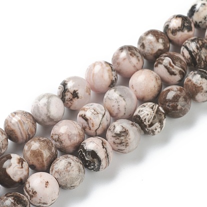 Rhodochrosite naturelles brins de perles, classe ab, ronde