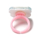 Открытое кольцо-манжета из смолы с мультяшным животным для детей